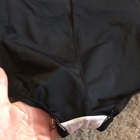 Maxine Blue Pink Black paint spat bathing swimsuit Plus size 16 XL tummy control - Picture 14 of 16